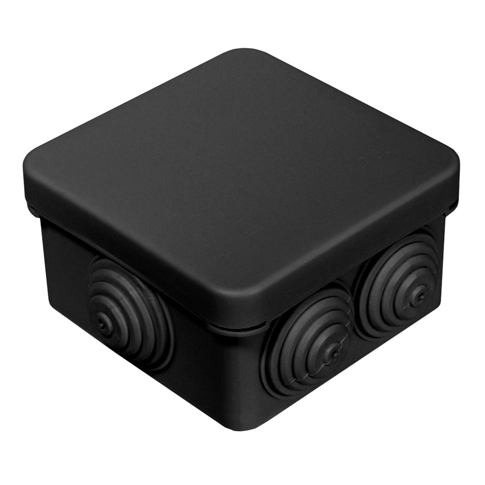 Коробка распределительная Промрукав 40-0200-9005 для о/п безгалогенная (HF) черная 70х70х40 (132шт/кор)