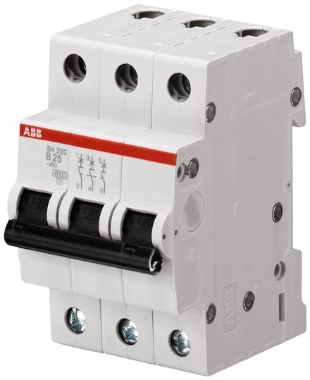 ABB Выключатель автоматический 3-полюсной SH203 B 25