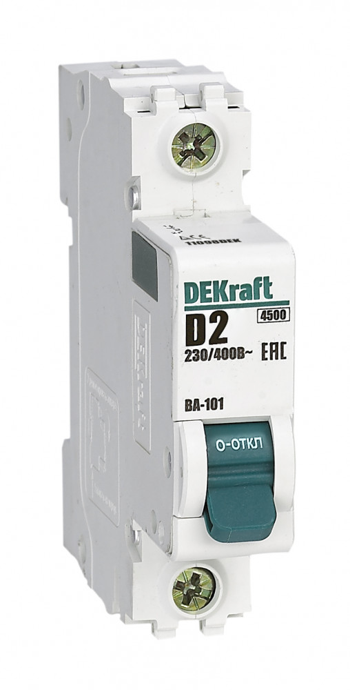 DEKraft ВА-101 Автоматический выключатель 1Р 2А (D) 4,5кА