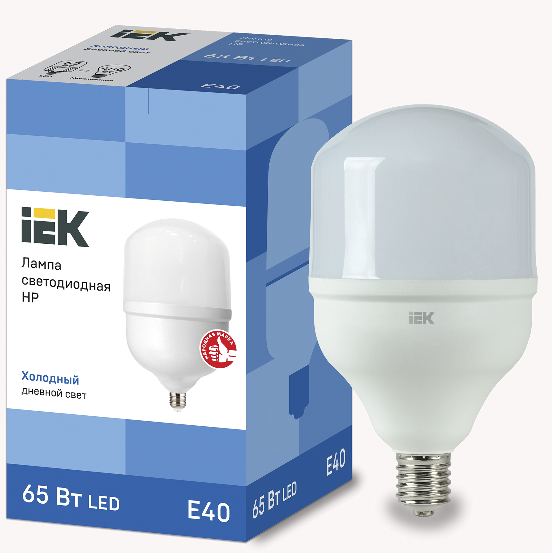 IEK Лампа LED HP 65Вт 230В 6500К E40