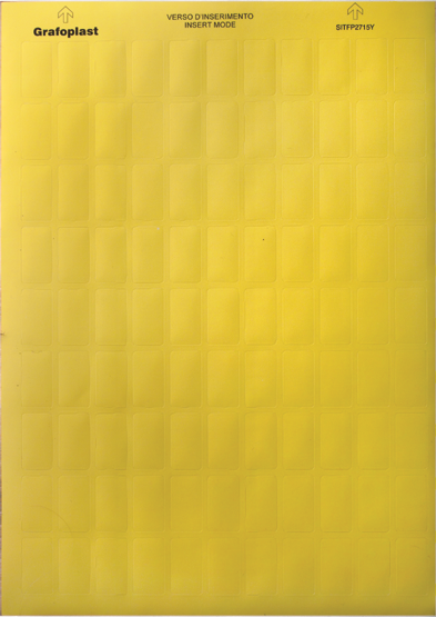 DKC Табличка маркировочная, полиэстер 278х210мм. желтая