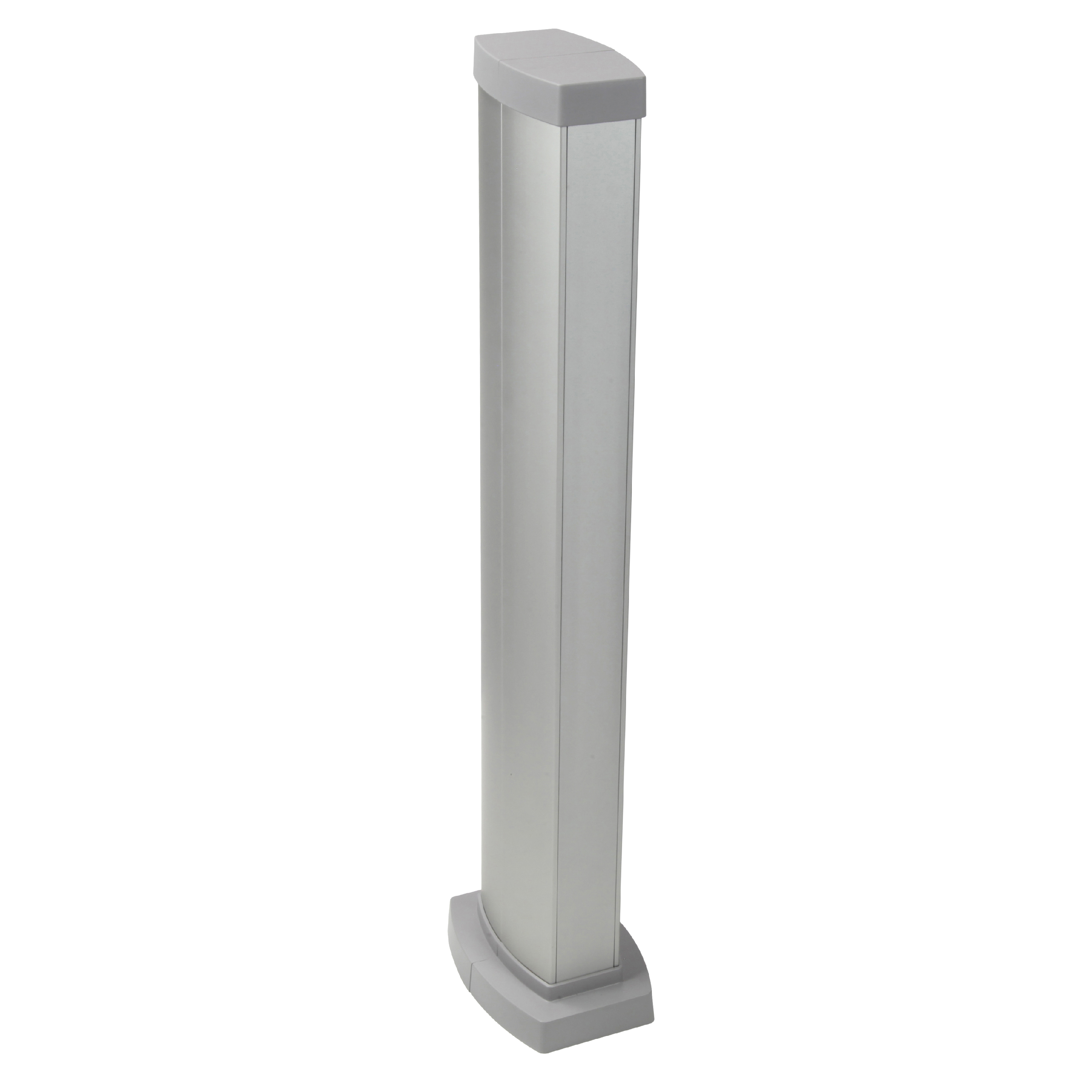 Legrand Snap-On мини-колонна алюминиевая с крышкой из алюминия, 2 секции, высота 0,68 метра, цвет алюминий