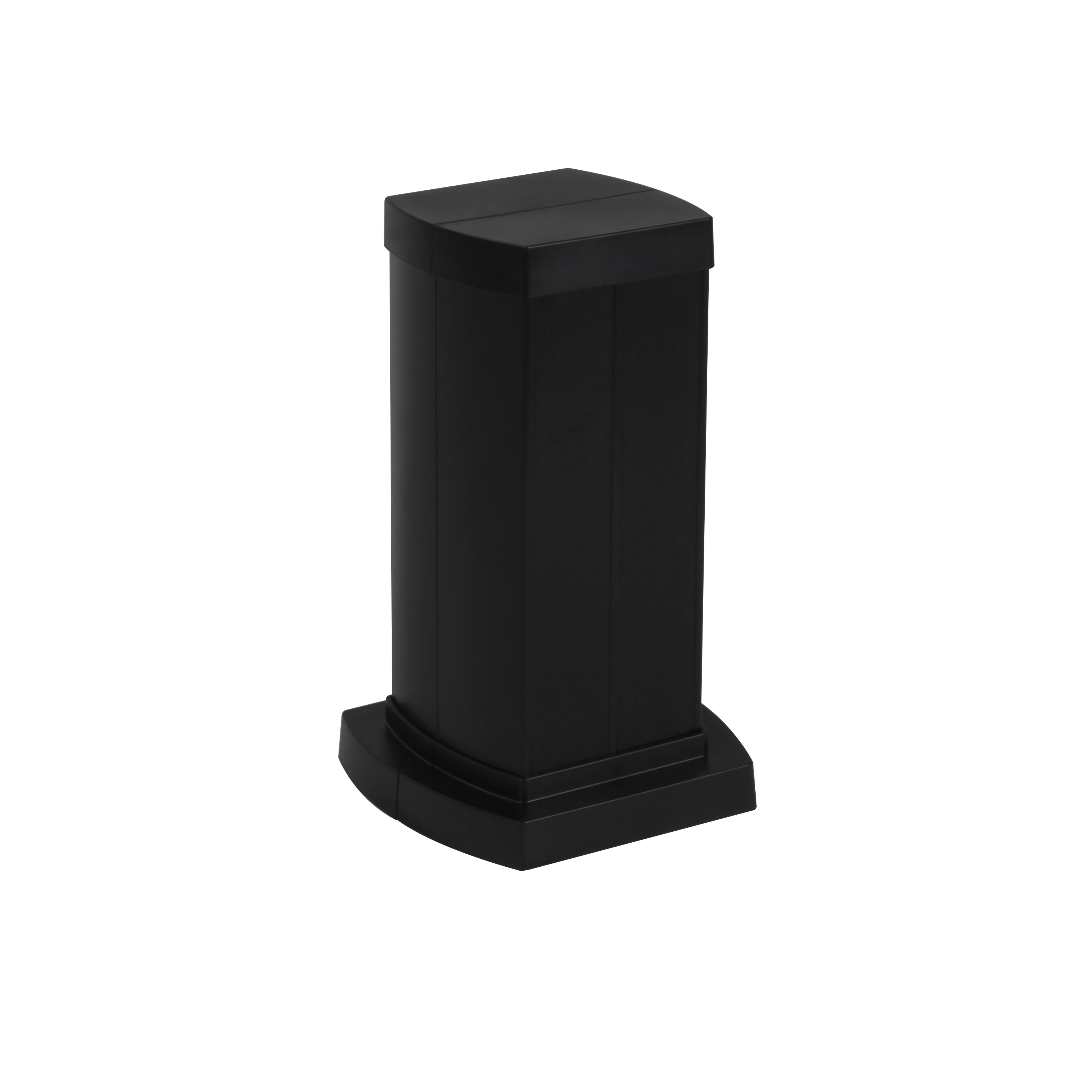 Legrand Snap-On мини-колонна алюминиевая с крышкой из пластика 4 секции, высота 0,3 метра, цвет черный