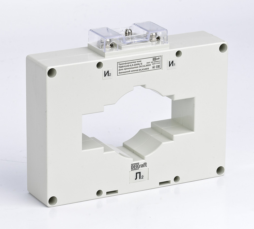 DEKraft Трансформатор тока ТШП-0,66 0,5 1000/5 10ВА, диаметр 100мм
