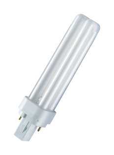 Osram Лампа люминесцентная компактная Dulux D 26W/830 тепл. белый G24d-3