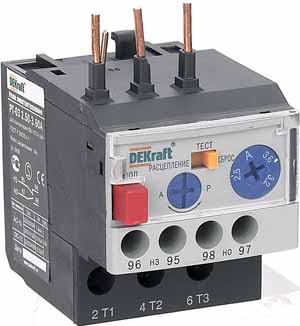 DEKraft РТ-03 Реле электротепл. для конт. 09-18A 0,18-0,25А