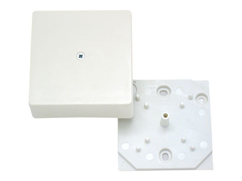 Hegel Коробка разветвительная д/откр установки без клеммника, белый, размер 75x75x30, IP20