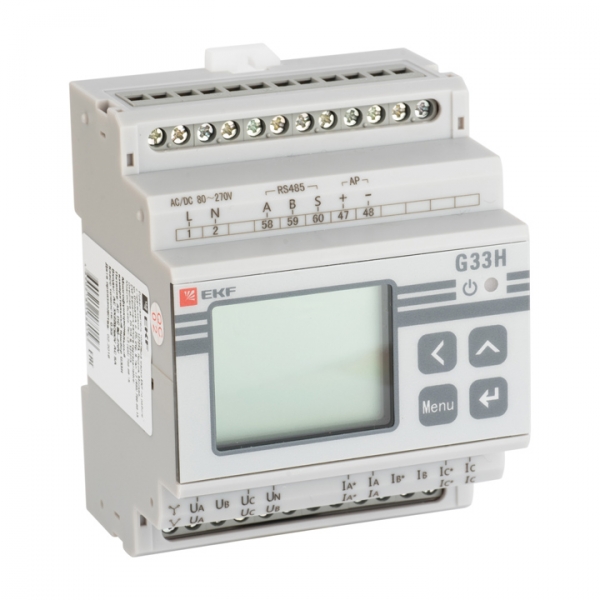 EKF PROxima Многофункциональный измерительный прибор G33H с жидкокристалическим дисплеем на DIN-рейку