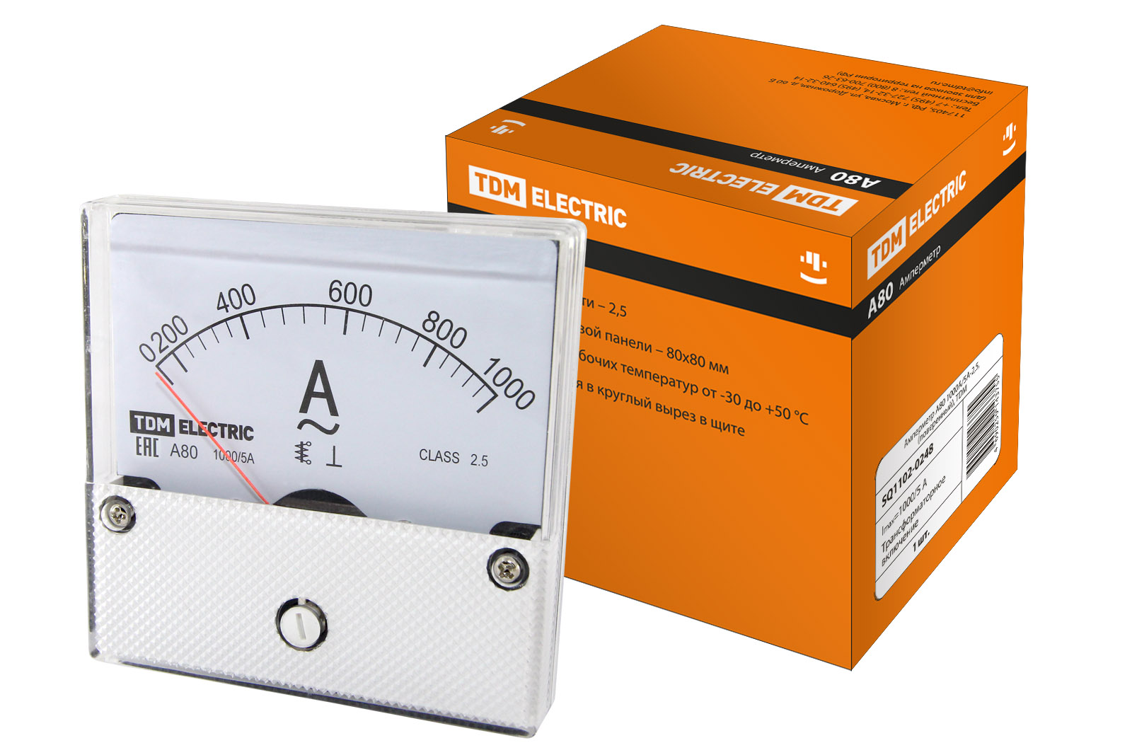 TDM Амперметр А80 1000А/5А-2,5, (поверенный),