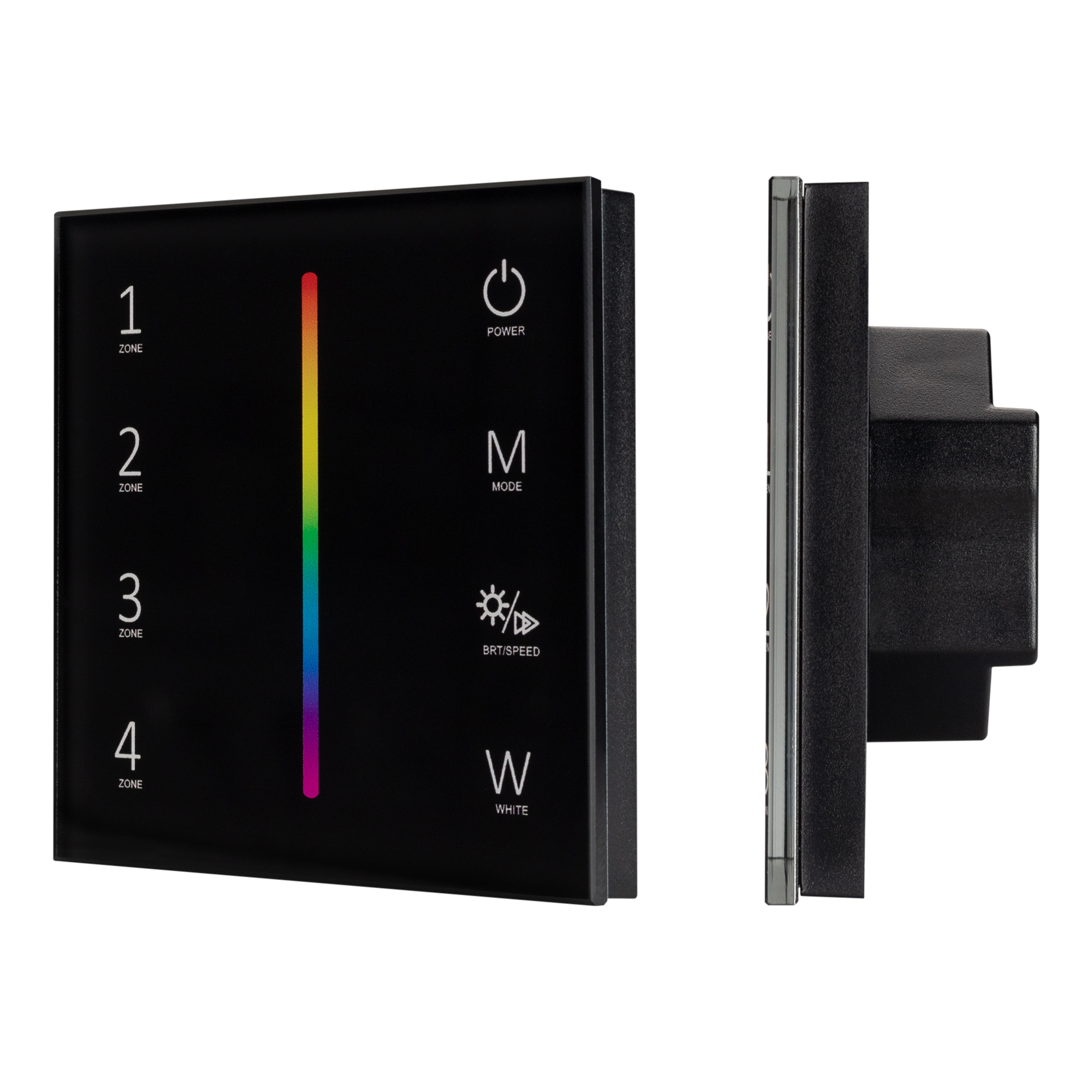 Arlight Панель Sens SMART-P30-RGBW Black (230V, 4 зоны, 2.4G) (IP20 Пластик, 5 лет)