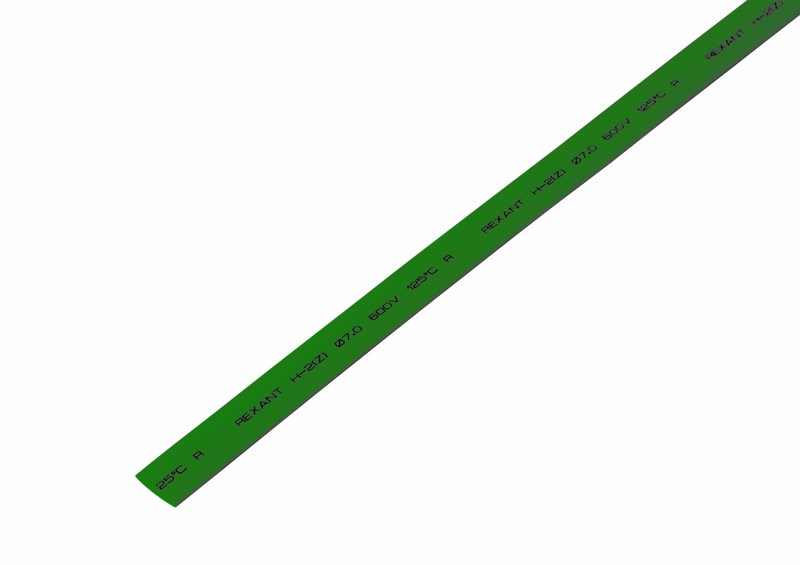 7.0 / 3.5 мм 1м термоусадка зеленая Rexant