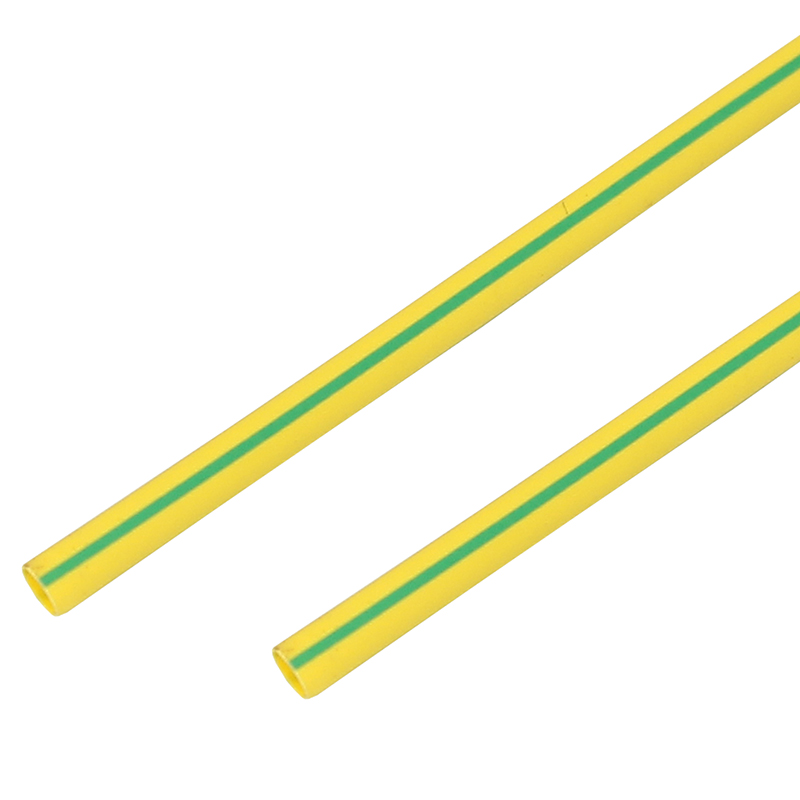 PROconnect Термоусадочная трубка 10/5,0 мм, желто-зеленая, упаковка 50 шт. по 1 м