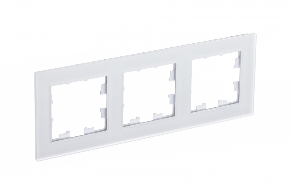 SE Atlasdesign NATURE 3-постовая Рамка, матовое органическое стекло белый