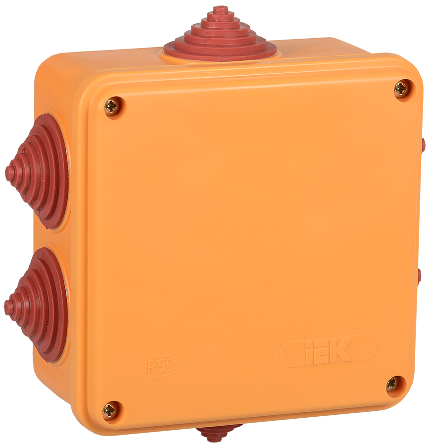 IEK Коробка распаячная огнестойкая ПС 100х100х50мм 6P 6мм2 IP55 6 вводов