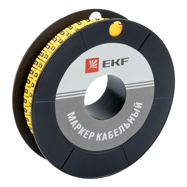 EKF PROxima Маркер кабельный 6,0 мм2 &quot;B&quot; (350 шт.) (ЕС-3)
