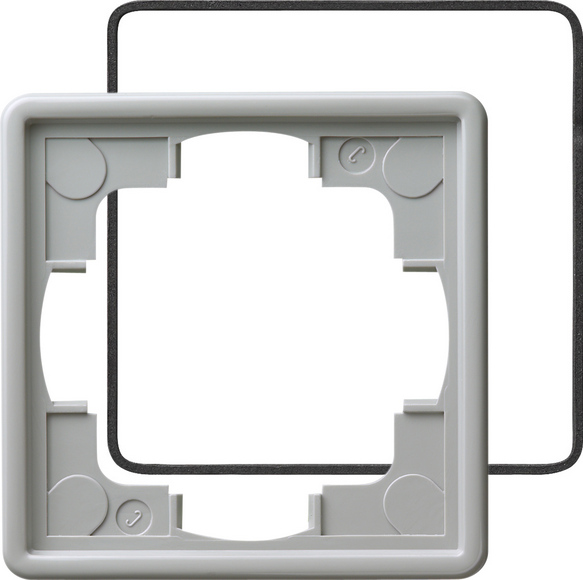 Gira S-Color Серый Рамка 1-ая с уплотнительной вставкой