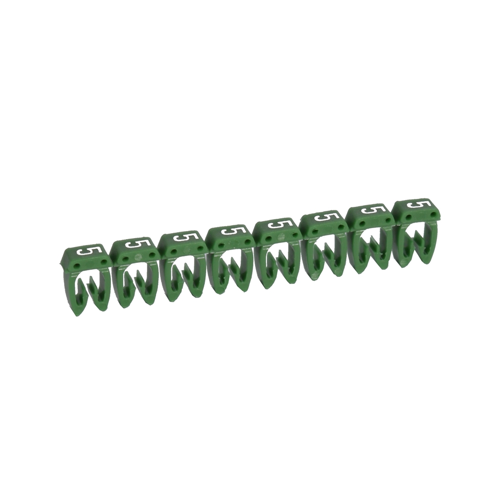 Legrand CAB3 Маркер для кабеля и клемм.блоков 5 0.5-1.5кв.мм. (зеленый) (упаковка)