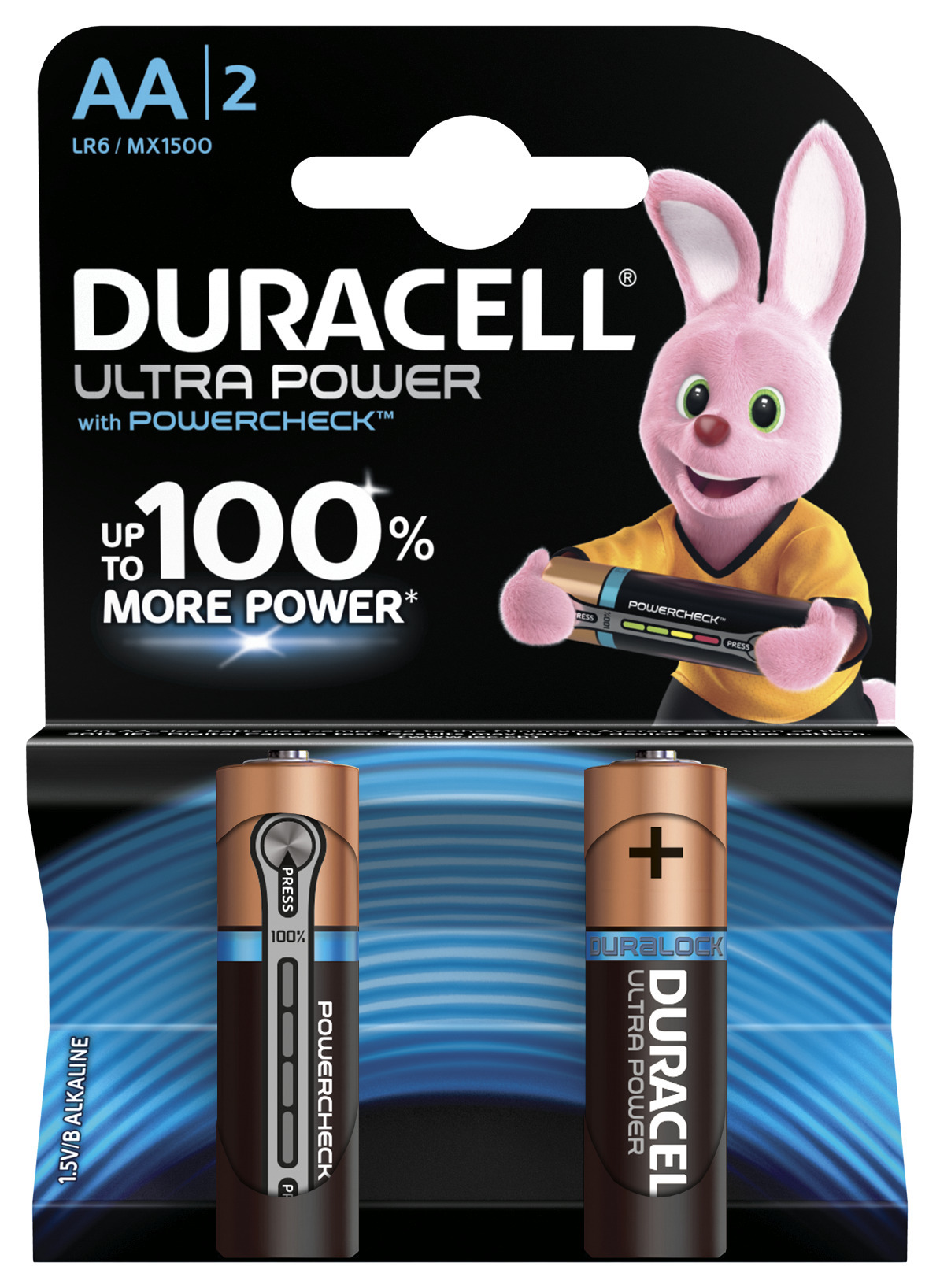 Duracell 5005813 Алкалиновая батарейка типа AA / LR6 / MN 1500&quot; LR6-2BL Ultra Power