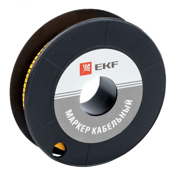 EKF PROxima Маркер кабельный 4,0 мм2 &quot;1&quot; (500 шт.) (ЕС-2)