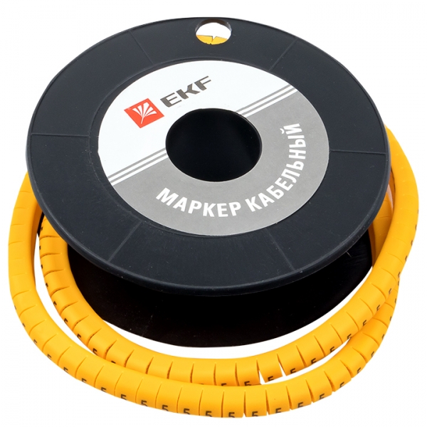 EKF PROxima Маркер кабельный 4,0 мм2 &quot;5&quot; (500 шт.) (ЕС-2)