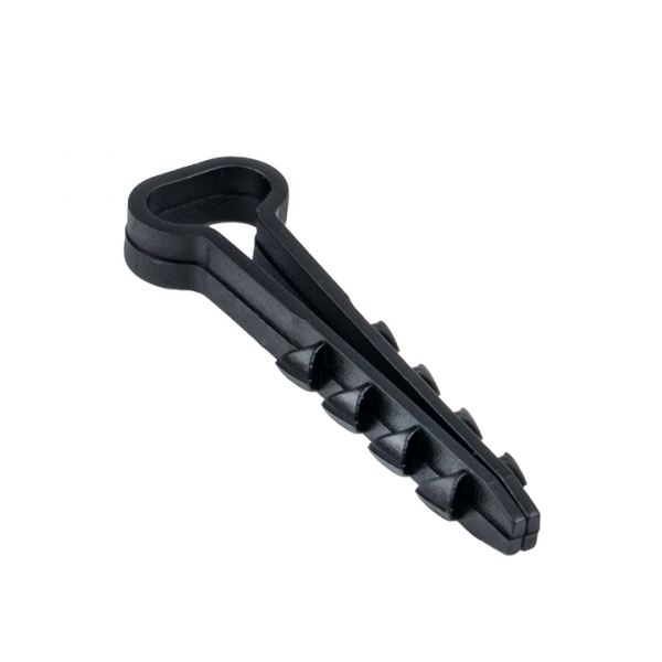 EKF PROxima Дюбель-хомут (5х10 мм) для плоского кабеля черный (100 шт.)