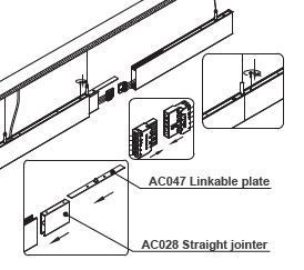Arlight Коннектор прямой ALT-LINEAIR-FLAT-CON-I-2094 (ANOD) (IP20 Металл, 3 года)