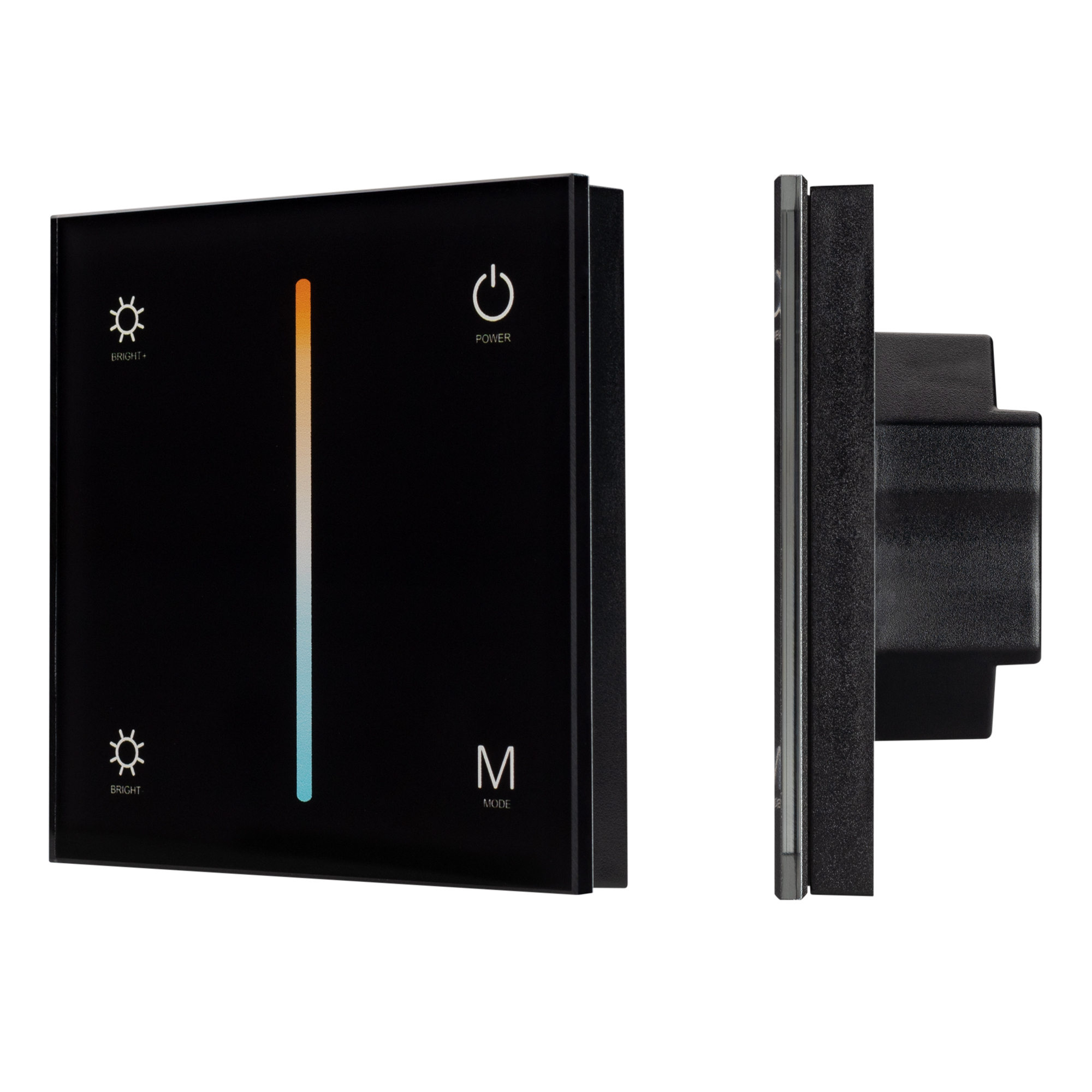 Arlight Панель SMART-P21-MIX-G-IN Black (12-24V, 4x3A, Sens, 2.4G) (IP20 Пластик, 5 лет)