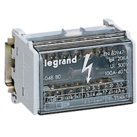 Legrand Кросс-модуль на DIN-рейку или пластину 2Рх40А (по 13 отв) 6 мод