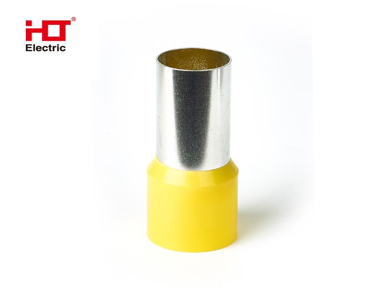 Наконечник-гильза Е70-20 70мм2 с изолированным фланцем желтый (уп./50 шт) HLT