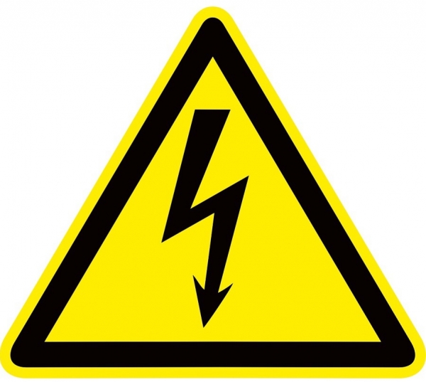 EKF PROxima Знак пластик &quot;Опасность поражения электрическим током&quot; (Молния) W08 (100х100мм.)