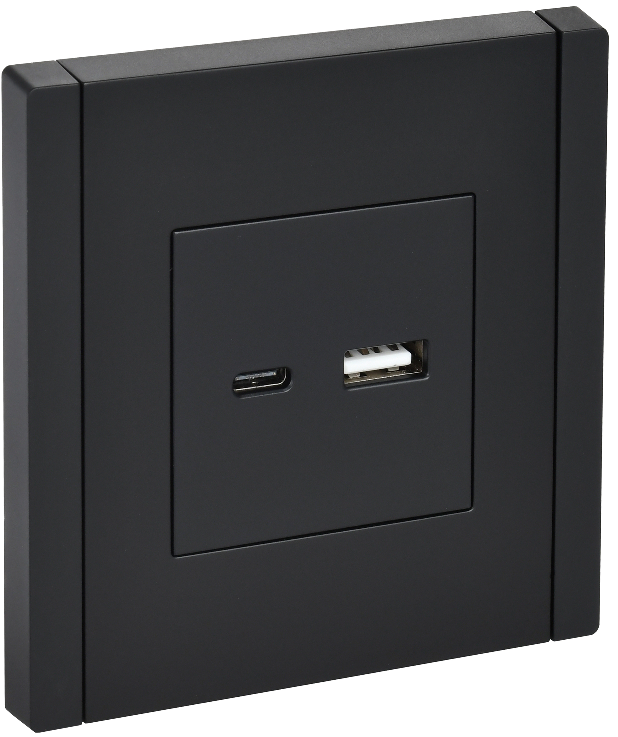 IEK FORTE&PIANO Черный Розетка USB A+C 3,1А FP150