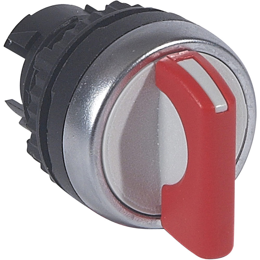 Legrand Osmoz Переключатель с рукояткой для комплектации без подсветки IP 66 3 положения с фиксацией 45° красный
