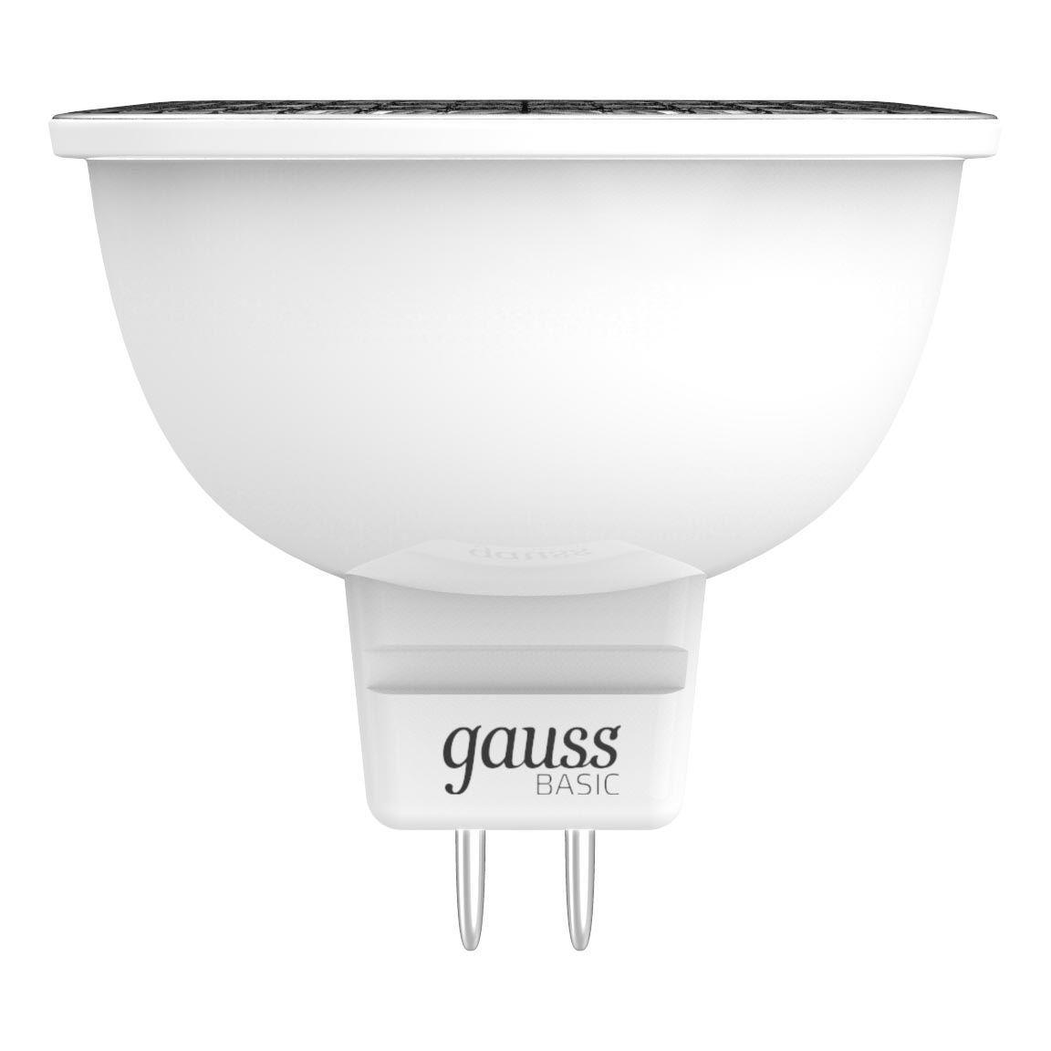 Gauss Лампа Basic MR16 6,5W 470lm 3000K GU5.3 LED