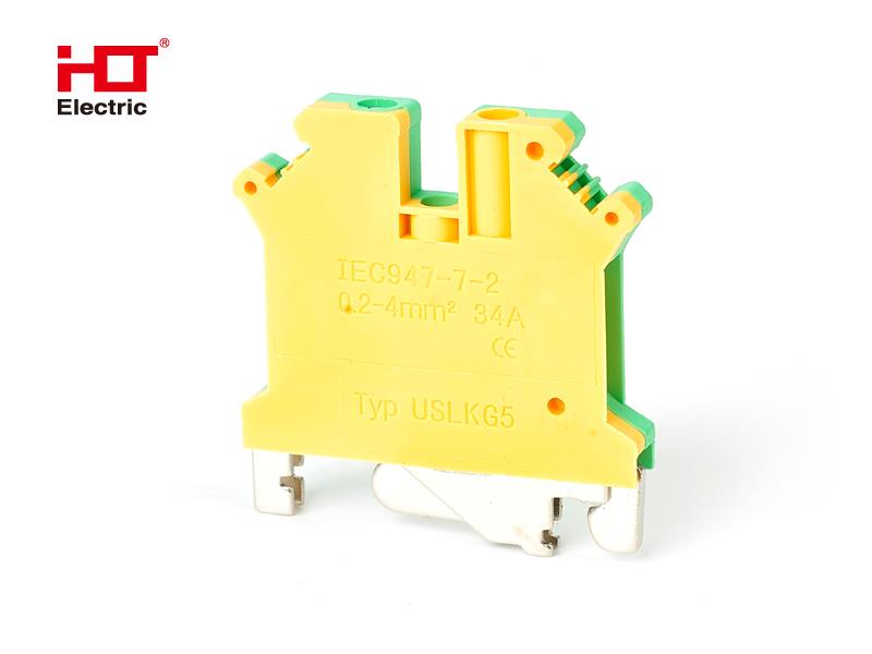 Зажим наборный UK-3мм2 PEN желто-зеленая HLT