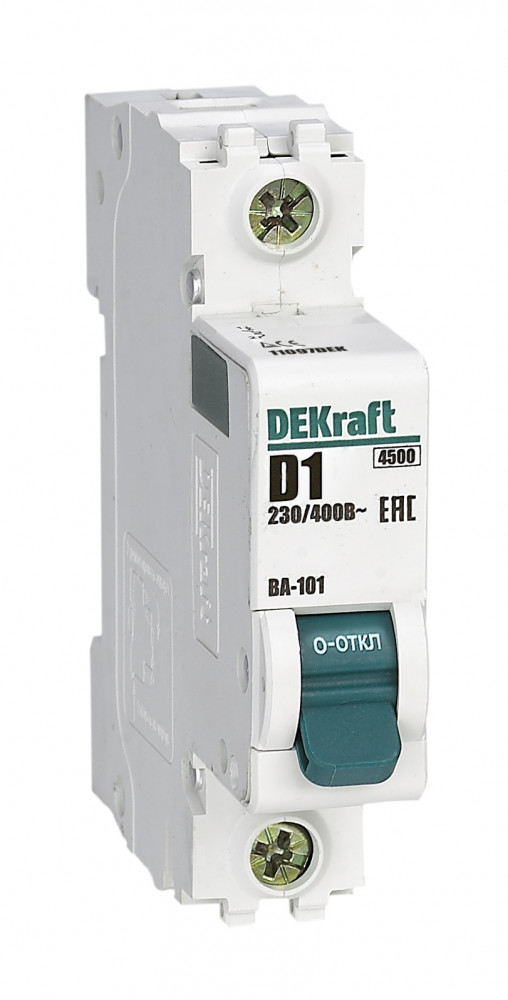 DEKraft ВА-101 Автоматический выключатель 1Р 1А (D) 4,5кА