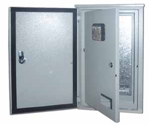DEKraft Корпус металлический двухдверный 520х310х150 3-фазн. 12 мод. IP54 ЩРУН-3/9