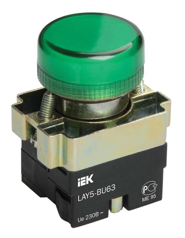 IEK LAY5 Индикатор LAY5-BU63 зеленого цвета d22мм