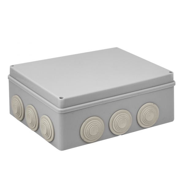 EKF PROxima Коробка распаячная КМР-050-043 пылевлагозащитная, 12 мембранных вводов, уплотнительный шнур (240х190х90)
