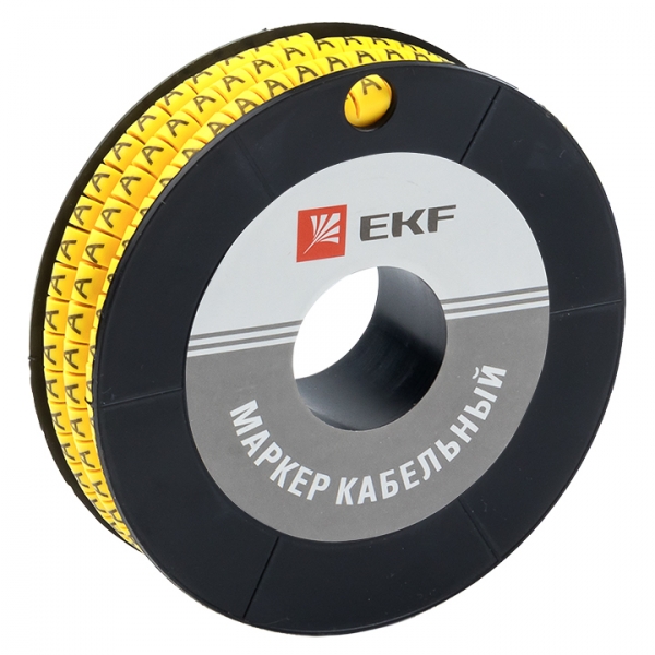 EKF PROxima Маркер кабельный 4,0 мм2 &quot;A&quot; (500 шт.) (ЕС-2)