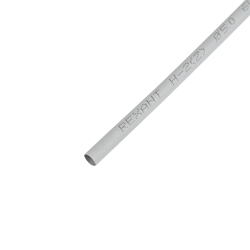 Термоусадочная трубка 5,0/2,5 мм, серая, упаковка 50 шт. по 1 м Rexant