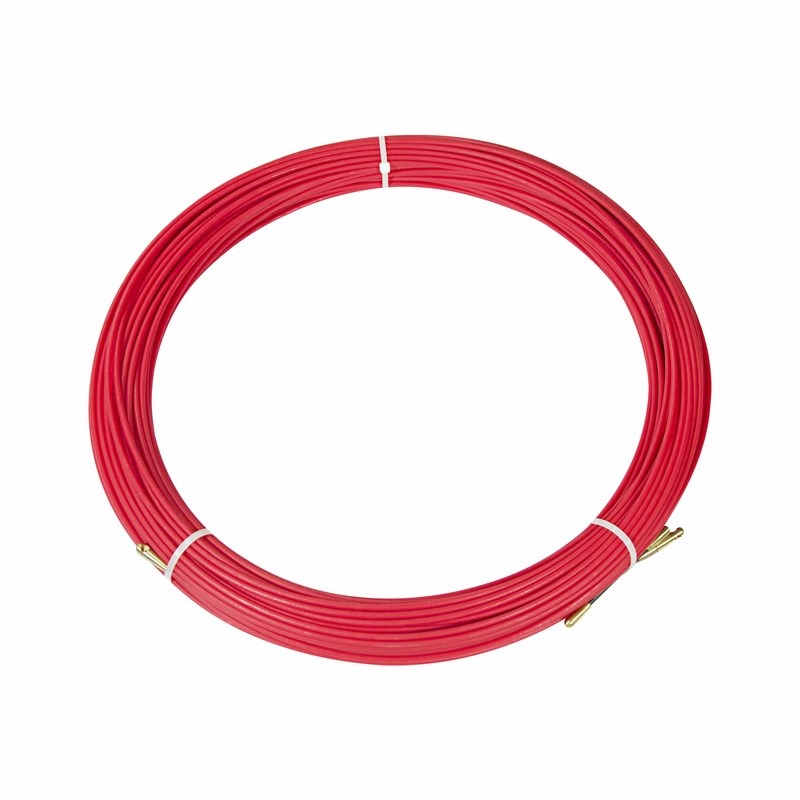 Протяжка кабельная (мини УЗК в бухте), стеклопруток, d=3,5 мм 100 м, красная Rexant