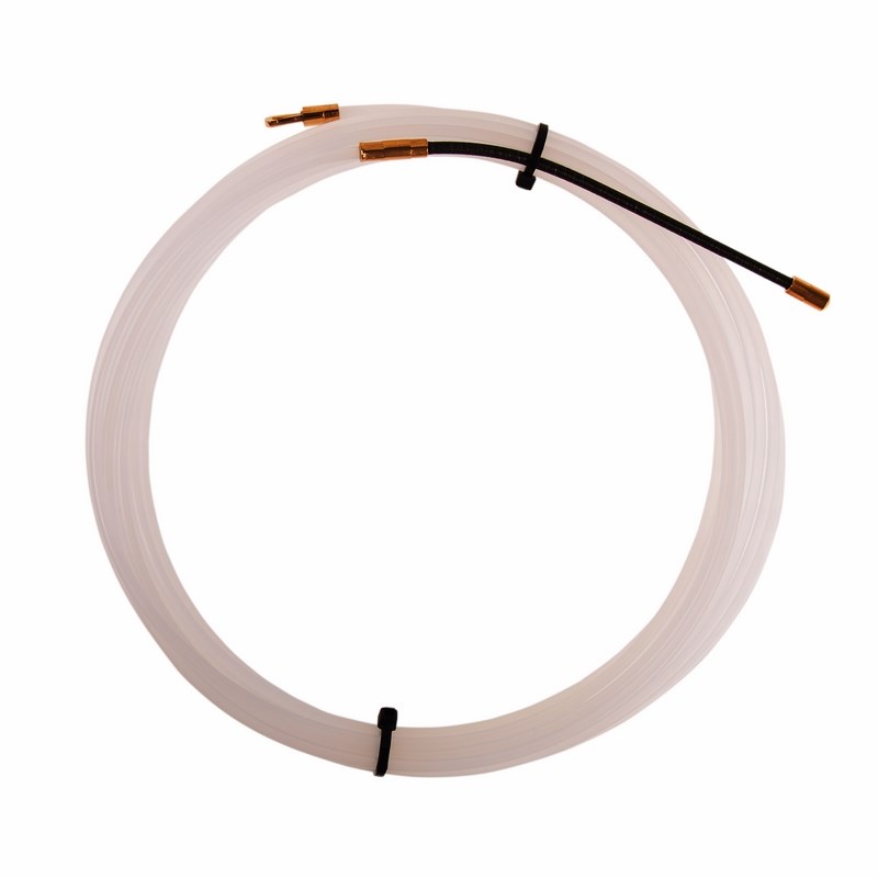 Протяжка кабельная (мини УЗК в бухте), 5м, нейлон, d=3мм, латунный наконечник, заглушка. Rexant