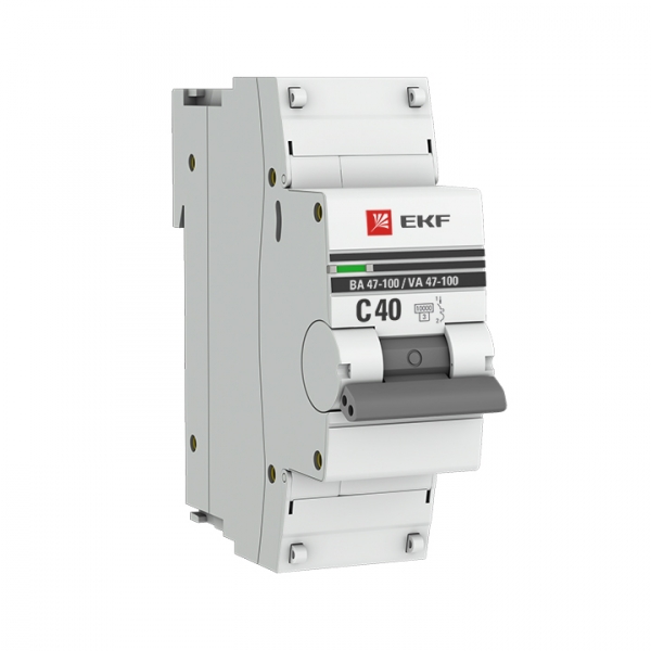 EKF PROxima ВА 47-100 Автоматический выключатель  (С) 1P 40А 10kA