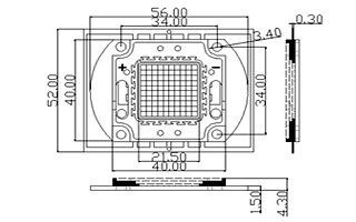 Arlight Мощный светодиод ARPL-30W-EPA-5060-WW (1050mA) (-)