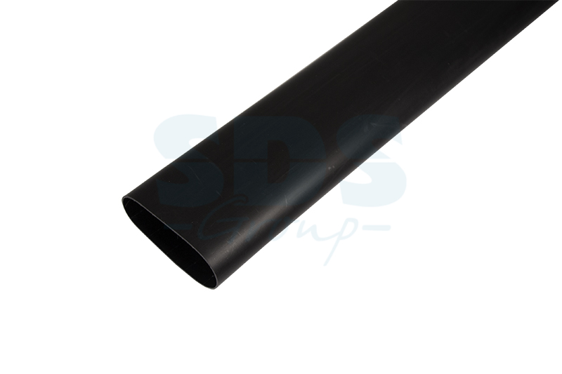 Термоусаживаемая трубка клеевая 19,0/3,2 мм, (6:1) черная, упаковка 4 шт. по 1 м Rexant