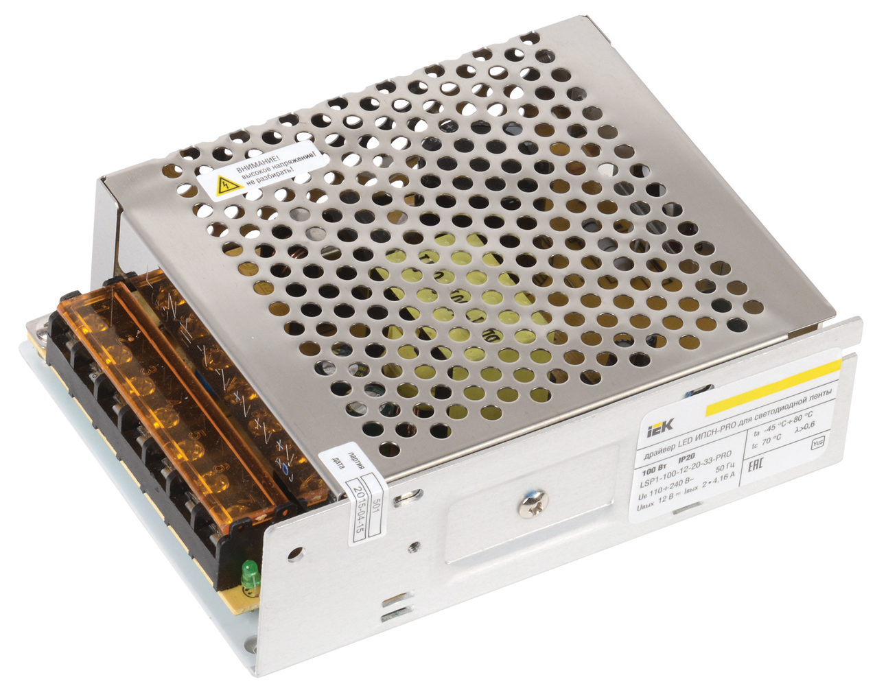 IEK Драйвер LED ИПСН-PRO 100Вт 12 В блок - клеммы IP20