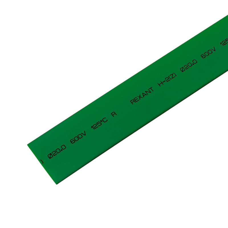 20.0 / 10.0 мм 1м термоусадка зеленая Rexant