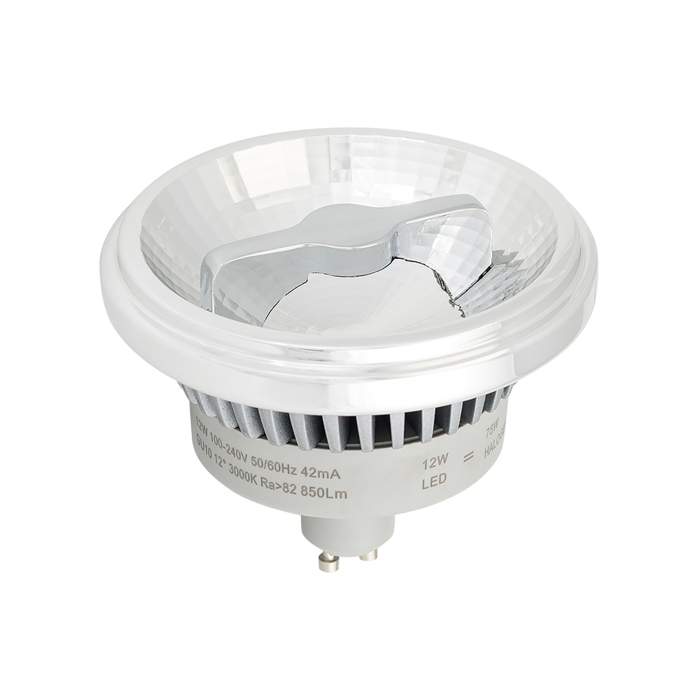 Arlight Лампа AR111-FORT-GU10-12W-DIM Day4000 (Reflector, 24 deg, 230V) (Металл)