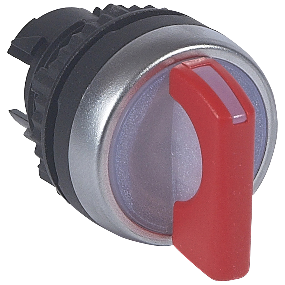 Legrand Osmoz Переключатель для комплектации с подсветкой 2 положения с фиксацией 90° красный