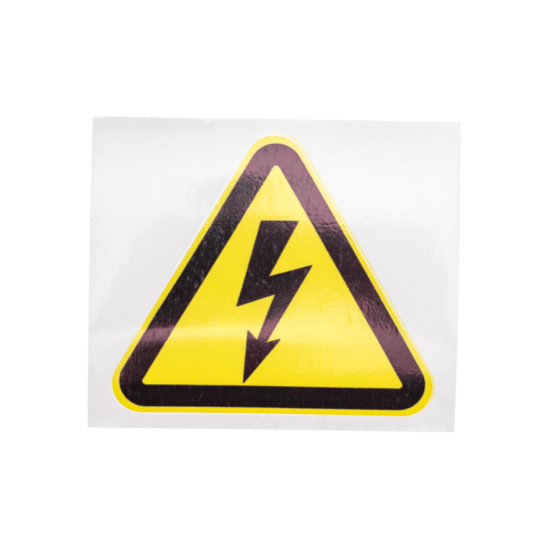 Наклейка знак электробезопасности &quot;Опасность поражения электротоком &quot;100*100*100 мм Rexant